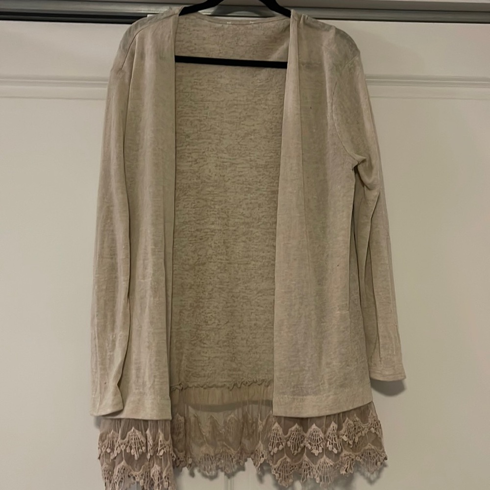 Cream cardigan